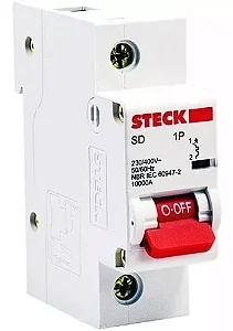 DISJUNTOR UNIPOLAR 125A CURVA C 3KA -STECK