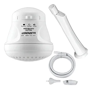 CHUVEIRO MAXI BANHO BRANCO C/CANO 5500W 220V REF7530299-LORENZETI