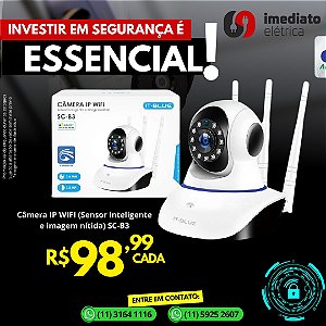 CAMERA IP INFRAVERMELHO WIFI 2.0 MEGA REF SCB3-ITBLUE