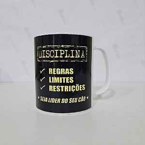 Caneca Porcelana Disciplina