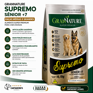 Grannature Supremo Senior +7 – Raças Médias e Grandes