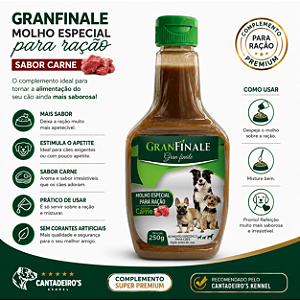 Molho Especial para Ração GranFinale – Sabor Carne