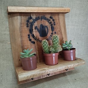 Suporte para Vasinhos de Suculentas, com Ganchos
