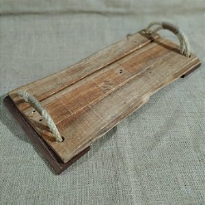 Bandeja Rústica com Madeira de Palete (54cm x 26cm)
