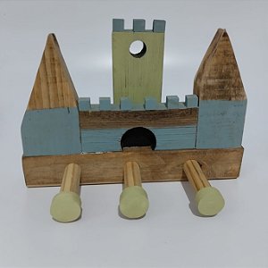 Cabideiro P/quarto Infantil - Castelinho (reuso de Madeira)