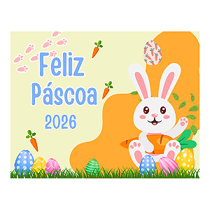 16 Adesivos Páscoa Para Maleta Acrílica 7x9 Cm Coelhinho