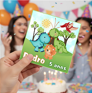 30 Adesivo Para Sacolinha 9x9cm Personalizado Qualquer Tema