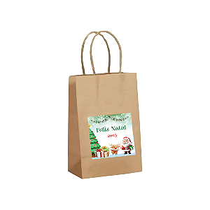 10 Sacolinhas Feliz Natal Sacola Papai Noel