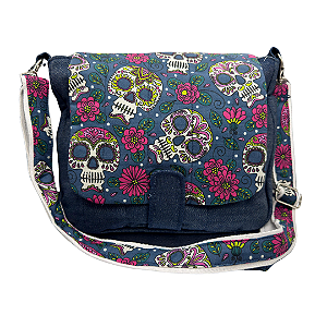 Bolsa Jeans Caveira Mexicana Pink