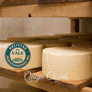 QUEIJO COZIDO - 100% Artesanal - Peso 1 Kg - Ingrediente: Leite Fresco, proteínas, lipídios, carboidratos, sais minerais, cálcio, vitaminas, entre elas A e B.
