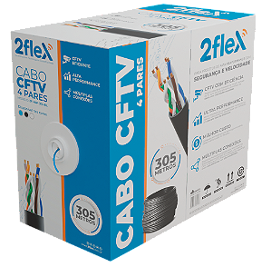 Cabo para Rede/CFTV 2 Flex 305m