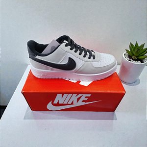 Nike Air Force Branco cinza com preto