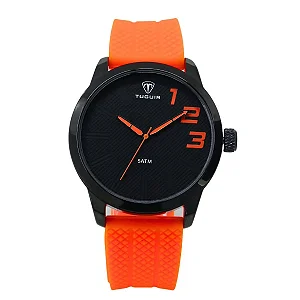 Relógio Masculino Tuguir Analógico TG224 Laranja e Preto Original