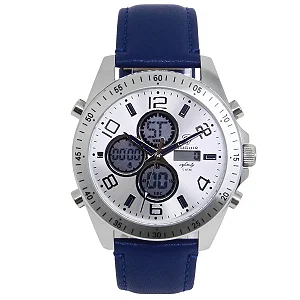 Relógio Masculino de Aço Tuguir AnaDigi Infinity GCS-1274 Prata 5 ATM