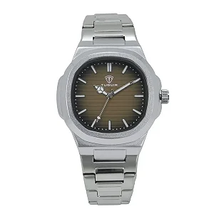 Relógio Unissex Tuguir Analógico 9218 Prata e Marrom