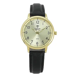 Relógio Unissex Tuguir Analógico Imperium TG30499 Dourado e Preto