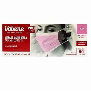 Máscara Facial Descartável Vabene 50un