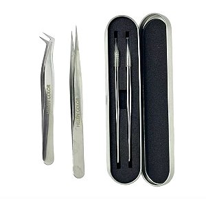 Kit de Pinças Helen Color (Modelo Volume e Reta)