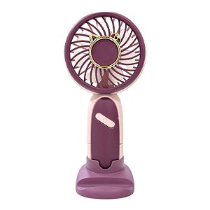 Ventilador Roxo com Dourado