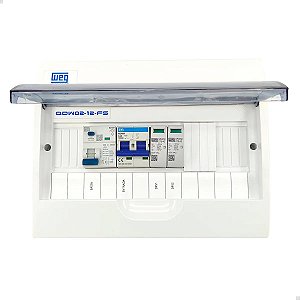 Quadro QDW02-12-FS completo (1 saída bifásica)