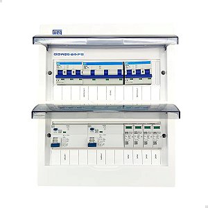 Quadro QDW02-24-FS completo (2 saídas trifásicas)