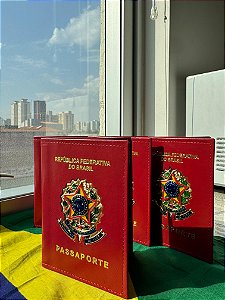 CAPA DE PASSAPORTE COURO LEGÍTIMO