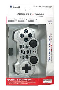 PS3 - Controller Turbo Pad 3 Wireless Silver (Hori)