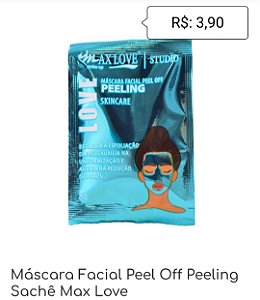 Máscara Facial Peel Off Peeling Sachê Max Love