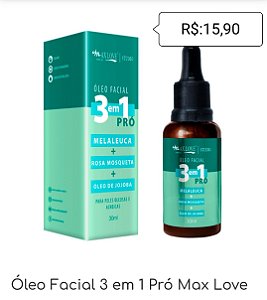 Óleo Facial 3 em 1 Pró Max Love