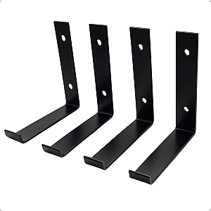 Mão Francesa Invertida Suporte para Prateleira 10 cm - 4 unidades
