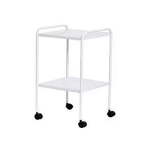 Mesa Auxiliar 40 x 40 x 80 Epóxi com Rodízios