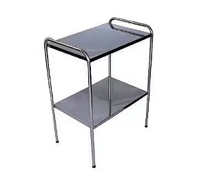 Mesa Auxiliar 40 x 60 x 80 Inox com Ponteiras