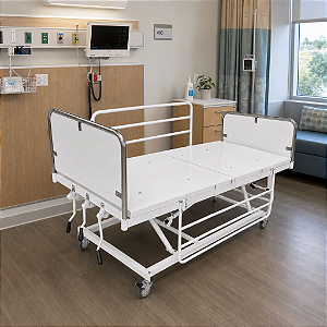 Cama 3 Manivelas com Cabeceira e Peseira em MDF - Salutem