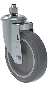 Rodizio GLE 6" cinza sem freio