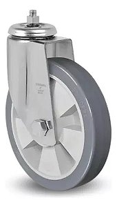 Rodizio GLE 8" cinza sem freio