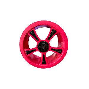 Carretilha Rosa Estampa Colorida 9 Polegadas