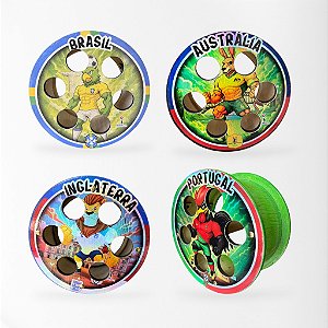 Carretilha para Pipa de Madeira 10" (25 cm) Destravada com Rolamento Seleções