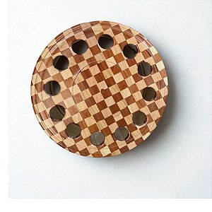 Carretilha para Pipa (Edição Chile) de Madeira 12" (29 cm) Destravada com Rolamento