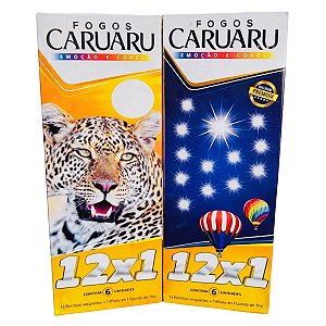 Fogos Caruaru Foguete 12x1 Com 6 Unidades