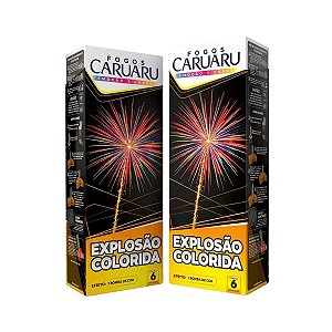 Fogos Caruaru Foguete Explosão Colorida 6 Unidades