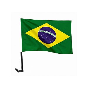 Bandeira Do Brasil Com Haste Para Carro