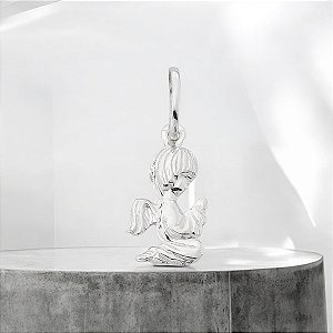 PINGENTE PRATA ANJO DA GUARDA