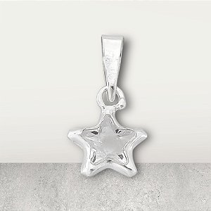 PINGENTE PRATA ESTRELA ZIRCÔNIA