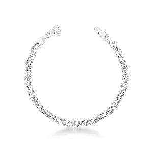 PULSEIRA TRÊS FIOS PRATA