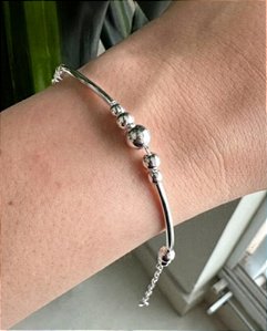 PULSEIRA PRATA CILINDROS