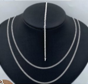 PULSEIRA PRATA ELO OVAL MASCULINO 2,5MM