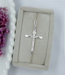 PINGENTE PRATA COM CRISTO