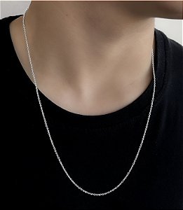 CORRENTE PRATA CARTIER 60cm