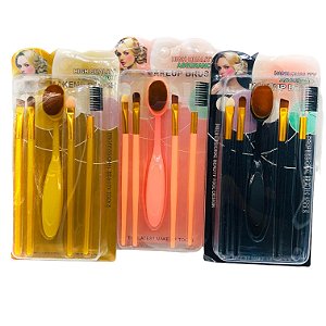 Kit 5 Pincéis para Maquiagem