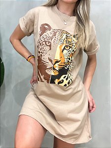 Camisão Vestido Estampado Onça Ref. 36